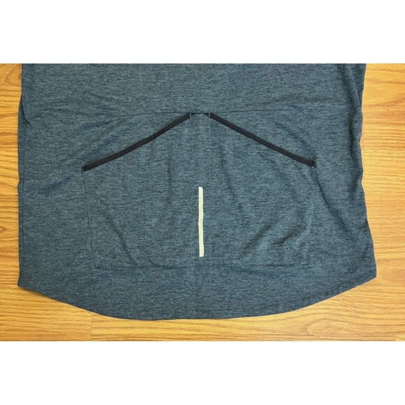 REI Co-Op Heather Blue Junction Full Zip Cycling Road Jersey Shirt Pocket Mens L - Picture 3 of 6